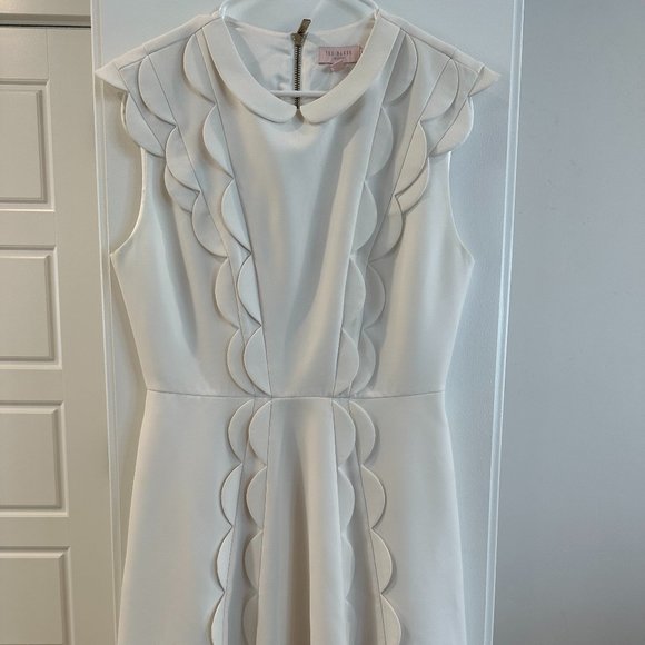 Ted Baker London Dresses & Skirts - Ted Baker - White Scallop Dress